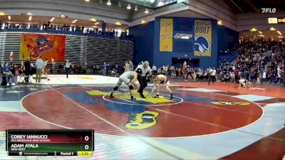 132 lbs Champ. Round 1 - Adam Ayala, New Kent vs Corey Iannucci, Hillsborough High School