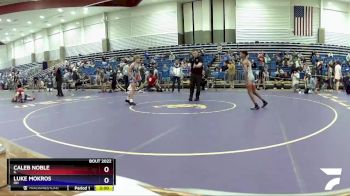 100 lbs Champ. Round 1 - Caleb Noble, IL vs Luke Mokros, OH