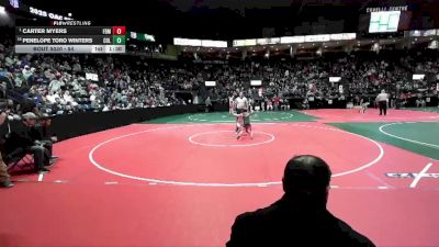 54 lbs Champ. Round 1 - Carter Myers, FDMA vs Penelope Toro Winters, COL1