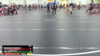 80 lbs Quarterfinal - Max Hanselman, Grain House vs Marcarlo Mannello, Mannello Domus Autem Bello