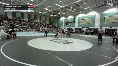120 lbs 5th Place Match - Zephyr Aubuchon, Carlsbad vs Aden Vang, Mira Mesa