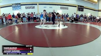 120 lbs Champ. Round 2 - Mason Quarles, Fishers Wrestling Club vs Anthony Zuranski, Contenders Wrestling Academy