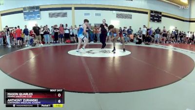 120 lbs Champ. Round 2 - Mason Quarles, Fishers Wrestling Club vs Anthony Zuranski, Contenders Wrestling Academy