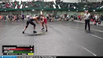 197 lbs Semifinal - Seth Shumate, Ohio State vs Joey Lyons, Cleveland State