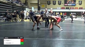 285 lbs Consolation - Gregory Hagan, Indiana vs Jeremiah Imonode, Army