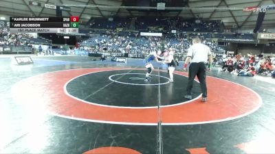 Girls 4A 170 lbs 1st Place Match - Ari Jacobson, Hazen (Girls) vs Karlee Brummett, Spanaway Lake (Girls)