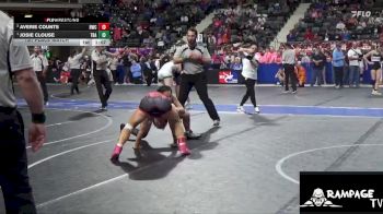 127 lbs 1st Place Match - Josie Clouse, Trailblazer vs Averie Counts, Russell Wrestling Club