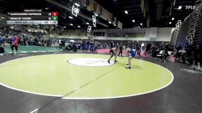 113 lbs Champ. Round 3 - Benicio Thome, Bishop Amat vs Alekzander Espinoza, Palm Desert
