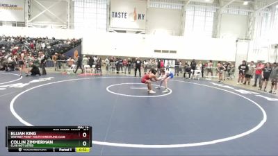 116 lbs Cons. Round 2 - Elijah King, Whitney Point Youth Wrestling Club vs Collin Zimmerman, Club Not Listed