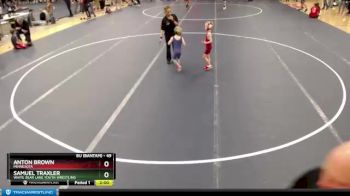 49 lbs Cons. Semi - Samuel Traxler, White Bear Lake Youth Wrestling vs Anton Brown, Minnesota