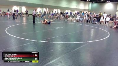 138 lbs Round 1 (16 Team) - Jace Blasius, SD Renegades vs Gavyn Whitehead, Indiana Prospects