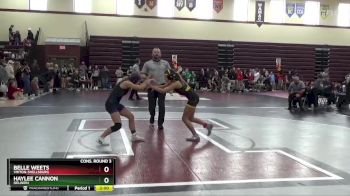 100 lbs Cons. Round 3 - Haylee Cannon, Oelwein vs Belle Weets, Vinton-Shellsburg