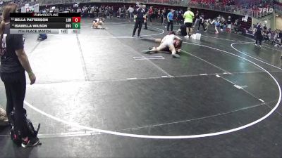 165 lbs 7th Place Match - Isabella Wilson, Scottsbluff Wrestling Club vs Bella Patterson, Lincoln Girls Wrestling