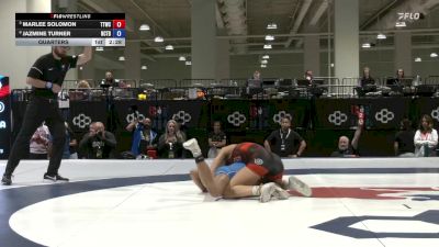 Quarters - Marlee Solomon, Team Thunder Wrestling Club vs Jazmine Turner, Nor Cal Take Down Wrestling Club