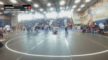 132 lbs Semifinal - Dominic Rodriguez, Kongkrete Wrestling Academy vs Seth Jones, Lake Gibson High School