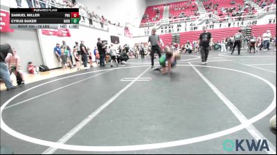 76 lbs Round Of 16 - Samuel Miller, Perry Wrestling Academy vs Cyrus Baker, Harrah Little League Wrestling