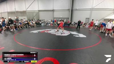 182 lbs Round 2 (8 Team) - Marco Christiansen, Minnesota Blue vs AJ Heeg, Oklahoma Blue