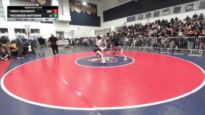 105 lbs Cons. Round 3 - Mackenzie Matthews, Los Osos vs Arata Sakamoto, Santa Monica