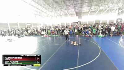 60 lbs Champ. Round 2 - Makai Opheikens, Fremont vs Cian Maguire, Northside Wrestling Club