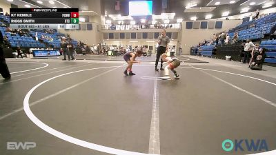 61 lbs 3rd Place - Ky Kemble, Ponca City Wildcat Wrestling vs Riggs Smith, Hinton Takedown Club