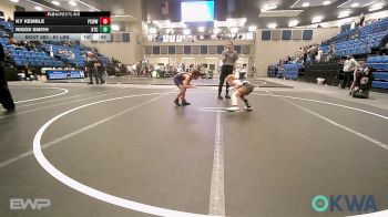 61 lbs 3rd Place - Ky Kemble, Ponca City Wildcat Wrestling vs Riggs Smith, Hinton Takedown Club