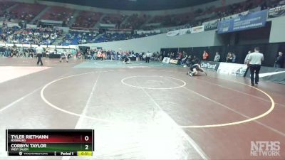 6A-170 lbs Cons. Round 4 - Corbyn Taylor, West Salem vs Tyler Rietmann, Roseburg