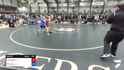 106 lbs Round 2 - Robert Kelsey, Bonners Ferry Wrestling Club vs Masen Emry, Reality Sports Wrestling Club