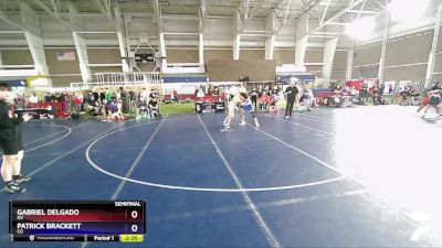 157 lbs Semifinal - Gabriel Delgado, NV vs Patrick Brackett, CO