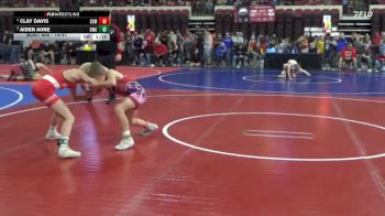74/81 Semifinal - Clay Davis, Frenchtown Wrestling Club vs Aiden Aune, Glasgow Wrestling Club