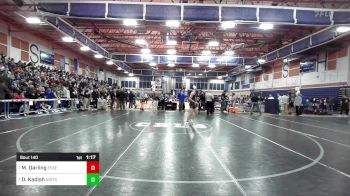 126 lbs Quarterfinal - Miles Darling, Essex Tech/Masco Co-Op vs Dylan Kadish, Newton South