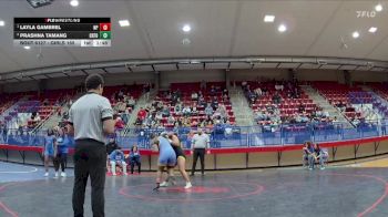 Girls 165 lbs 1st Place Match - Layla Gambrel, North Pontotoc High School vs Prashna Tamang, Oxford