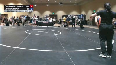 157 lbs Cons. Rd Of 16 - Alessandro Ordaya, Dirty Den Wrestling Club vs Jason Gautreaux, Savage Wrestling Academy