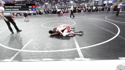 128 lbs Consi Of 8 #2 - Matthew Pishotta, Florida National Wrestling Team vs Jordan Thigpen, Collinsville High School