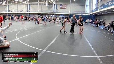 96 lbs Round 4 (6 Team) - Bodie Sanders, Full Circle vs Anthony Parbuoni, Vipers Wrestling