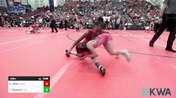 49 lbs Semifinal - Gracelyn Alber, Barnsdall Youth Wrestling vs TrüE Dejesus, Team Of Hard Knox