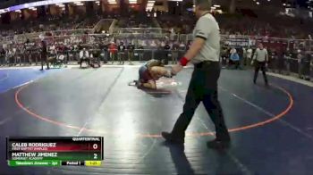 1A 285 lbs Quarterfinal - Matthew Jimenez, Somerset Academy vs Caleb Rodriguez, First Baptist (Naples)