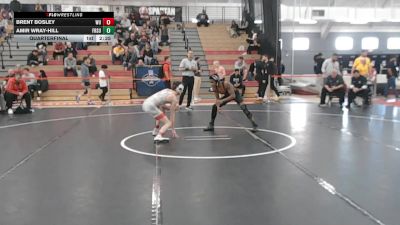 125 lbs Quarterfinal - Brent Bosley, Wheeling vs Amir Wray-Hill, Frostburg State