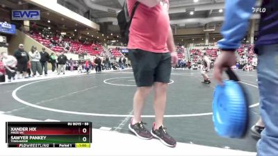 88 lbs Quarterfinal - Xander Hix, Maize WC vs Sawyer Pankey, Tonganoxie