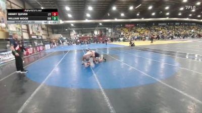 132 lbs Champ. Round 2 - William Wood, Cody vs Henry Quiver, Lander Tiger Tough
