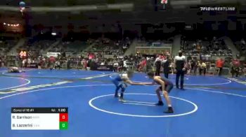 84 lbs Consolation - Robert Garrison, Mighty Bluebirds vs Bradley Lazzerini, Team Tulsa