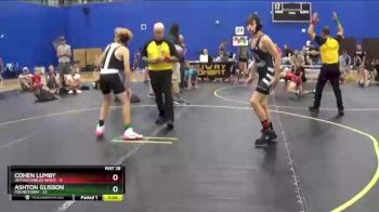 112 lbs Round 4 (6 Team) - Cohen Lumby, Untouchables White vs ASHTON GLISSON, Poundtown