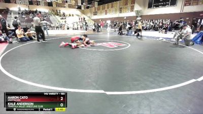 165 lbs 1st Place Match - Kale Anderson, Temecula Valley Wrestling Club vs Aaron Cato, Unattached