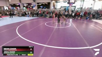 52 lbs Quarterfinal - Brynn Conger, Hornet Wrestling Club vs Greta Mason, Vici Wrestling Club