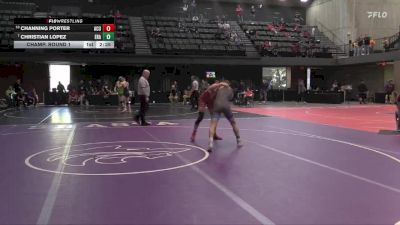 141 lbs Champ. Round 1 - Christian Lopez, Embry-Riddle (Ariz.) vs Channing Porter, Arizona Christian University