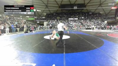 Boys 4A 165 lbs Champ. Round 2 - Marcus Gonzales, Auburn vs Colin Edmonds, Glacier Peak