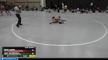 144 lbs Cons. Round 8 - Niko Valenzuela, Church Boyz Wrestling Club vs Sean Larkin, Beat The Streets Chicago-Midway