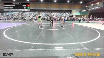 113 lbs Quarterfinal - Ryan Hirchert, BULLDOG WRESTLING CLUB vs Corey Heck, Mat Monsters
