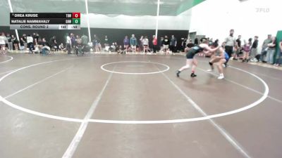 110 lbs Cons. Round 2 - Natalie Nammavaly, Greater Heights Wrestling vs Drea Kruse, The Best Wrestler