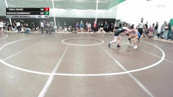 110 lbs Cons. Round 2 - Natalie Nammavaly, Greater Heights Wrestling vs Drea Kruse, The Best Wrestler