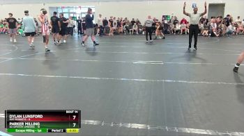 120 lbs Round 5 (6 Team) - Parker Milling, U2 Upstate Uprising vs Dylan Lunsford, Mat Monkeys